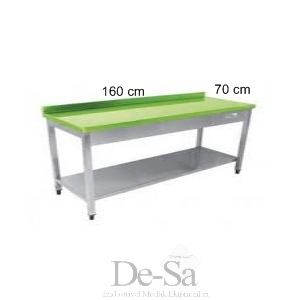 ÇALIŞMA TEZGAHI POLİETİLEN TABLALI 160X70